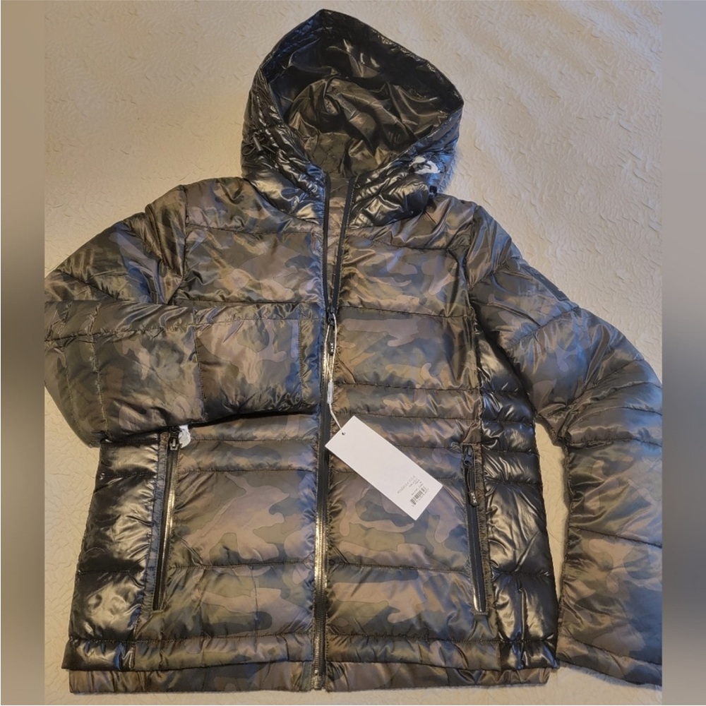 Kendall & Kylie Camouflage Puffer Jacket NWT
